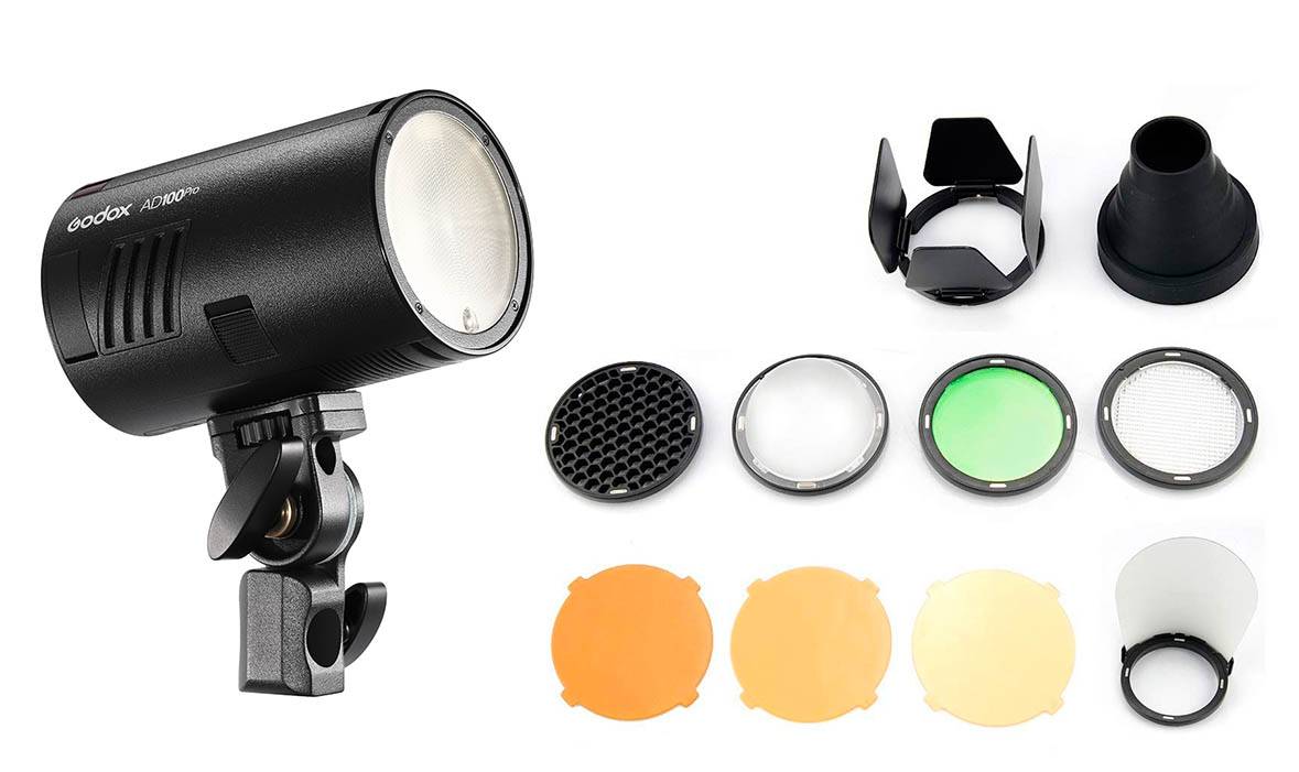 Kit Flash Godox AD100Pro Y Modificadores De Luz AK R1